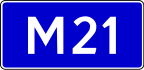 Highway M21 shield}}