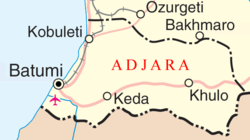 Acara'nın ayrıntılı haritası