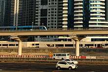 Dubai Metro açılış gününde.