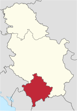 Kosova ve Metohiya (kırmızı)