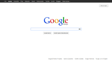 Google'nin 2010'daki anasayfası.
