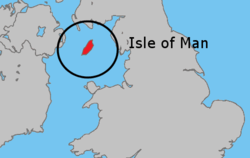  Man Adası konumu  (koyu yeşil)