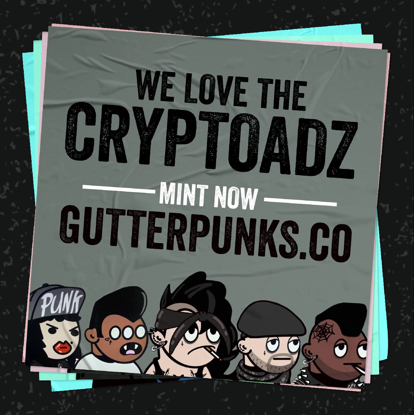 Gutter Punks Flyer - CrypToadz