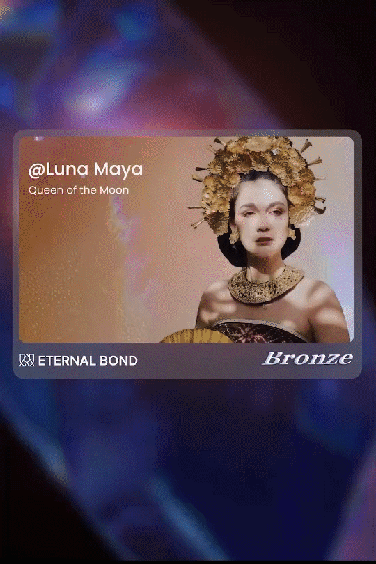 Nft LunaMaya  Eternal Bond Fans' Card-Bronze Level