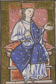 Æthelflæd (from The Cartulary and Customs of Abingdon Abbey, c. 1220)