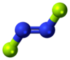 Trans-dinitrogen difluoride molecule