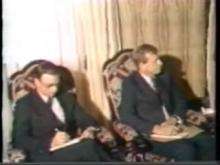 Video of Donald Rumsfeld shaking hands with Saddam Hussein