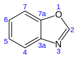 Skeletal formula with numbering convention