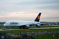 Lufthansa plane at airport