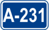 Autovía A-231 shield}}