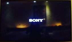 A picture of a Sony logo during turning On with the Sony BRAVIA.