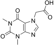 Skeletal formula of acefylline