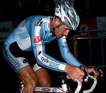 Adam Myerson racing in the Nacht van Woerden cyclocross, Netherlands, 2008.