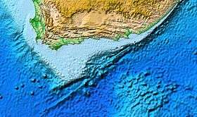 Map of the Agulhas Bank