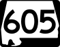 State Route 605 marker