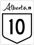 Alberta Highway 10 shield