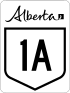Alberta Highway 1A shield