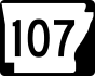 Highway 107 marker