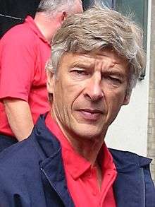 A coloured photograph of Arsène Wenger, who managed Arsenal for his eighth season