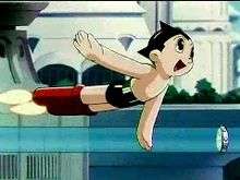Screenshot of the titular character, Astro Boy