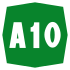 A10 Motorway shield}}