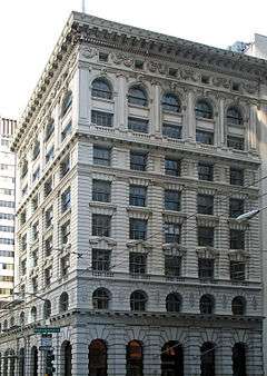 Bank of Italy Building, 552 Montgomery St., San Francisco. From northwest corner of Montgomery and Clay Sts.