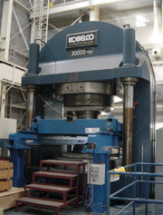 A 3-meter tall press