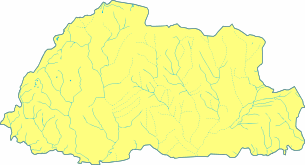 Bhutan blank map.svg