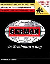 The cover of the first edition, German in 10 Minutes a Day