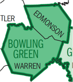 Map of Bowling Green Metro