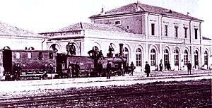 The station in 1870.