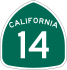 California State Highway 14 shield