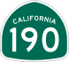 State Route 190 marker