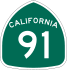 State Route 91 marker