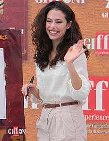 Chloe Brigdes smiling at Griffon Film Festival in 2010.