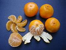 Whole, peeled, halved and sectioned clementines