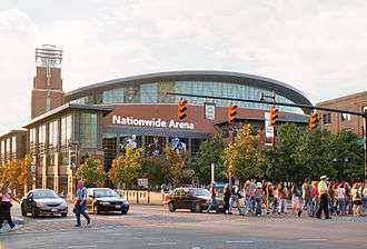 Street view of Nationwide Arena