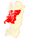 Location of the Commune of Aysén in Aysén del General Carlos Ibáñez del Campo Region