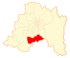 Map of the Paine commune in Santiago Metropolitan Region
