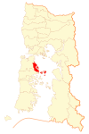 Location of the Quemchi commune in Los Lagos Region