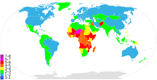 fertility rate map