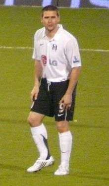 David Healy playing for Northern Ireland