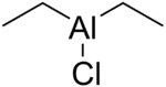Structural formula of diethylaluminium chloride