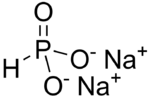 Skeletal formula of disodium hydrogen phosphite