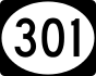 MS Highway 301 marker