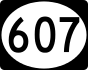 MS Highway 607 marker