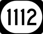 Kentucky Route 1112 marker