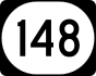 Iowa Highway 148 marker