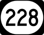 Kentucky Route 228 marker