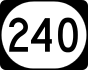 Kentucky Route 240 marker